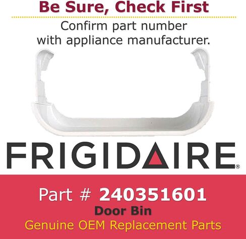 Frigidaire 240351601 Door Bin for Refrigerator, White in Saudi Arabia