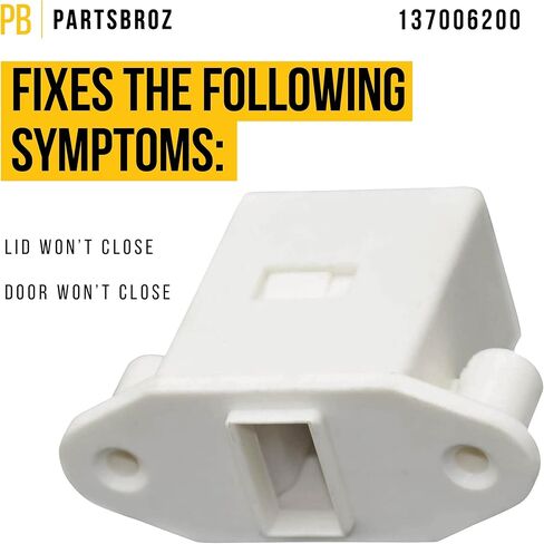 Upgraded 137006200 Washer Pedestal Latch by PartsBroz - Compatible Electrolux Frigidaire Washer Door Parts - Replaces AP4368805 AH2349356 PS2349356-1-1/2 Inches in Length, 2 Inches in Width in Saudi Arabia