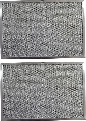 Replacement Aluminum Filters Compatible with GE WB20X9761, GE WB2X2892, GE WB2X9761,GC-7510,RHP1102-11-7/16 X 17 X 3/8 (PT SS) (2-Pack) in Saudi Arabia