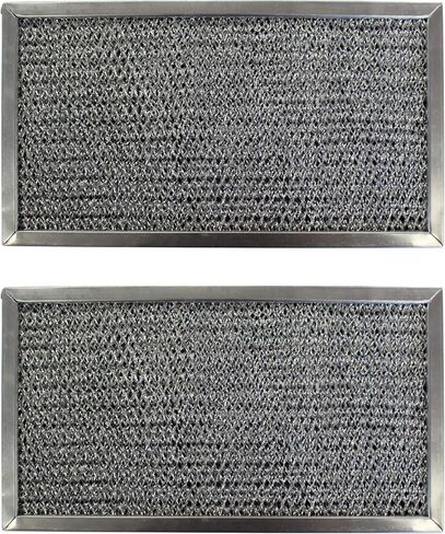 Replacement Aluminum Filters Compatible with Estate 8184002, GE WB02X9883, GE WB06X379, GE WB2X9883, GE WB6X379, Kitchenaid 8184002, Whirlpool 8184002,GC-7501,RCP0611-6-1/8 x 11-1/8 x 3/8 (2-Pack) in Saudi Arabia