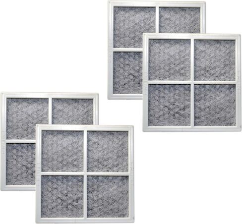 HQRP Pack of 4 Fresh Air Filters Compatible with LG LFX31935ST, LFX31945ST, LFX31995ST, LFX329345ST, LFX33975ST, LFXS30766S, LMX30995ST, LMX31985ST, LSC22991ST, LSFD2591ST Refrigerators in Saudi Arabia