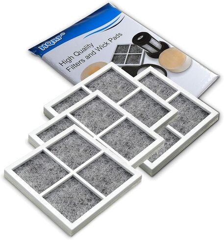 HQRP Pack of 4 Fresh Air Filters Compatible with LG LFX31935ST, LFX31945ST, LFX31995ST, LFX329345ST, LFX33975ST, LFXS30766S, LMX30995ST, LMX31985ST, LSC22991ST, LSFD2591ST Refrigerators in Saudi Arabia