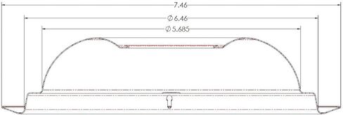 Stanco 5557 Drip Bowl Universal, Porcelain coated metal drip bowls (Pack of 4) in Saudi Arabia