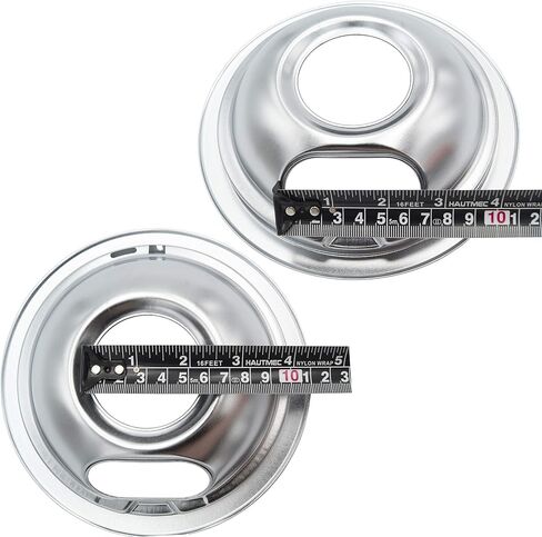 Supplying Demand W10196405 W10196405 4 Pack Electric Range Stove Top Chrome Drip Pan Replacement Set Model Specific Not Universal in Saudi Arabia