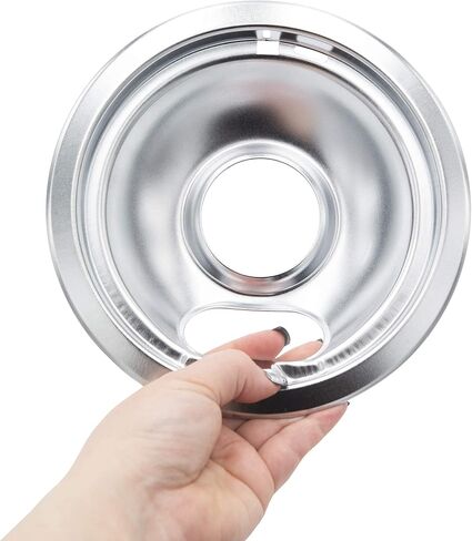 Supplying Demand W10196405 W10196405 4 Pack Electric Range Stove Top Chrome Drip Pan Replacement Set Model Specific Not Universal in Saudi Arabia