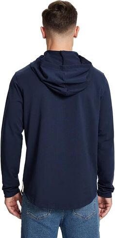 VEBOON Mens Hoodies Pullover Athletic Long Sleeve Hoody Sweatshirts for Men Lightweight Drop Cut Solid Cotton Blend Shirts in Saudi Arabia