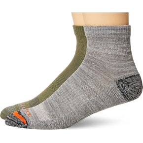 جوارب Merrell للرجال والنساء متوسطة الوزن Hybrid Hiker - عبوة من 3 أزواج للجنسين - ماصة للرطوبة وشريط دعم للقوس in Kuwait