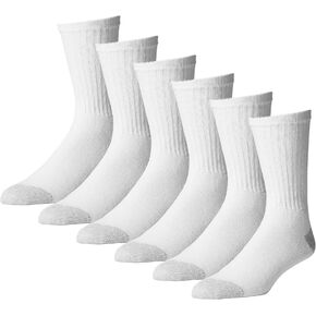 Everyday Crew Socks for Men - Cotton Socks by American Made - 12-Pack