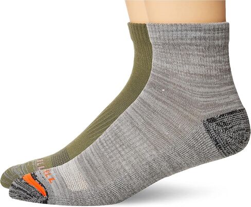 جوارب Merrell للرجال والنساء متوسطة الوزن Hybrid Hiker - عبوة من 3 أزواج للجنسين - ماصة للرطوبة وشريط دعم للقوس in Kuwait