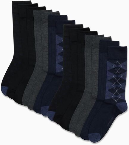Van Heusen Men's Dress Socks - Lightweight Comfort Crew Socks (14 Pack) in Saudi Arabia