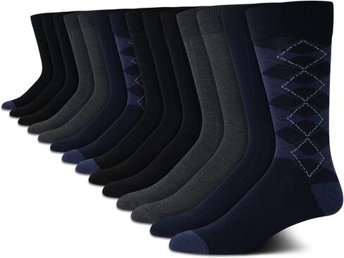 Van Heusen Men's Dress Socks - Lightweight Comfort Crew Socks (14 Pack) in Saudi Arabia