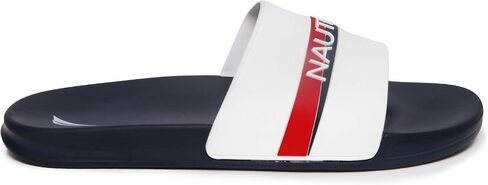 صنادل الاستحمام الرجالية من Nautica مفتوحة عند الأصابع، شبشب منزل ناعم للاستخدام الداخلي والخارجي in Kuwait