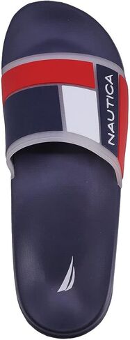 صنادل الاستحمام الرجالية من Nautica مفتوحة عند الأصابع، شبشب منزل ناعم للاستخدام الداخلي والخارجي in Kuwait