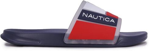 صنادل الاستحمام الرجالية من Nautica مفتوحة عند الأصابع، شبشب منزل ناعم للاستخدام الداخلي والخارجي in Kuwait
