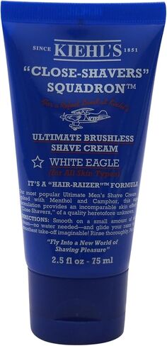 Kiehl's Ultimate Brushless All Skin Types Shave Cream for Men, White Eagle, 6 Ounce in Saudi Arabia