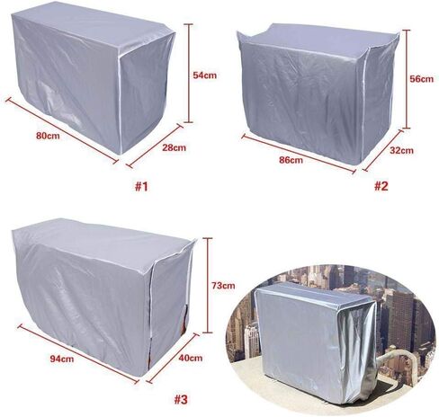 Air Conditioner Cover, Hosmide Outdoor Air Conditioner Cover Waterproof Dustproof Durable for Air Conditioner (34''Lx13''Wx20''H) in Saudi Arabia