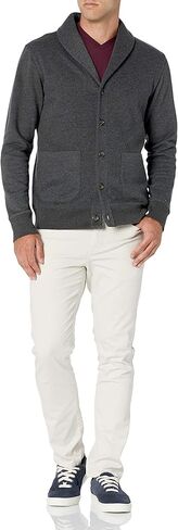 Amazon Essentials Men's Long-Sleeve Fleece Shawl-Collar Cardigan in Kuwait