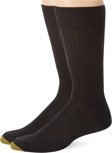 Gold Toe Men's Comfort Top Non-Elastic English Rib Crew Socks, 2-Pairs in Saudi Arabia
