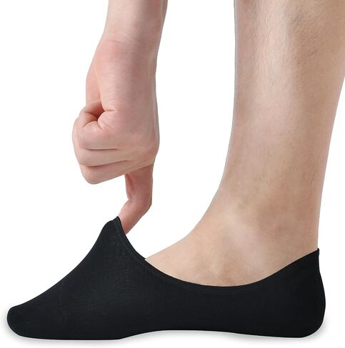 No Show Socks Men Breathable Non Slip Low Cut Socks Women Cotton Durable Invisible Socks Loafers 7-15 in Kuwait