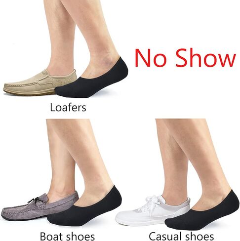 No Show Socks Men Breathable Non Slip Low Cut Socks Women Cotton Durable Invisible Socks Loafers 7-15 in Kuwait