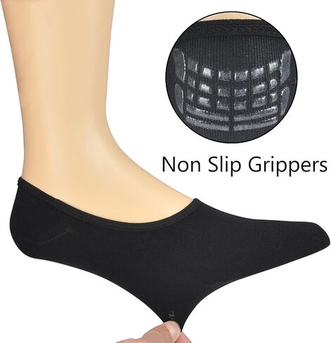 No Show Socks Men Breathable Non Slip Low Cut Socks Women Cotton Durable Invisible Socks Loafers 7-15 in Kuwait