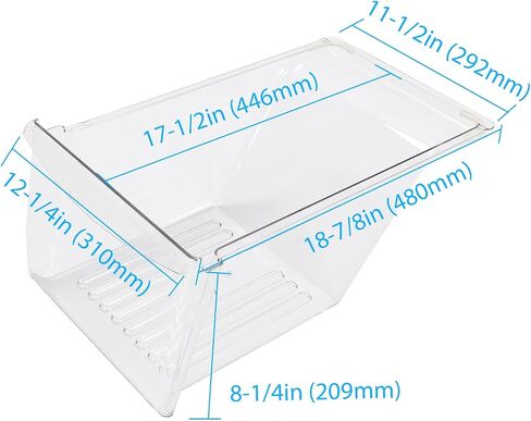Kojem Crisper Bin Replacement for 240343803 AP2115895 240343801 240343805 Compatible with Frigidaire Kenmore Refrigerator in Saudi Arabia