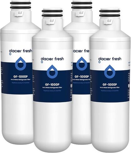GLACIER FRESH LT1000PC Replacement Water Filter, Compatible with LT1000PC/PCS, LT1000PC, LT-1000PC, MDJ64844601, ADQ747935 ADQ74793504 Water Filter 4 Pack in Saudi Arabia