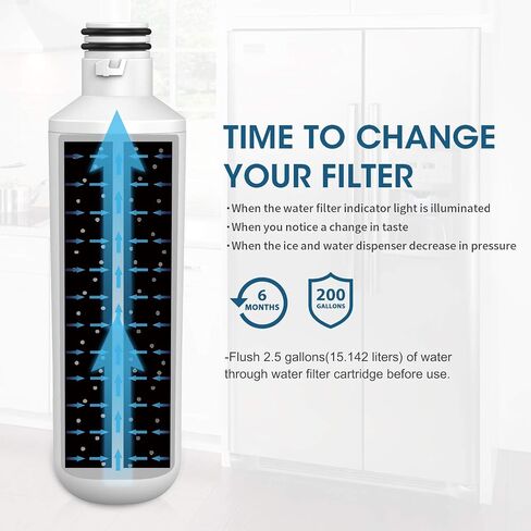 GLACIER FRESH LT1000PC Replacement Water Filter, Compatible with LT1000PC/PCS, LT1000PC, LT-1000PC, MDJ64844601, ADQ747935 ADQ74793504 Water Filter 4 Pack in Saudi Arabia