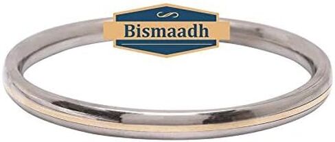 BISMAADH Sikh Punjabi Kada Brass Stainless Steel Bracelet for Men 7mm Thickness in Saudi Arabia