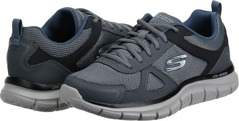 Skechers Men's Track Scloric Oxford, Gray/Navy, 11 2E US in Saudi Arabia