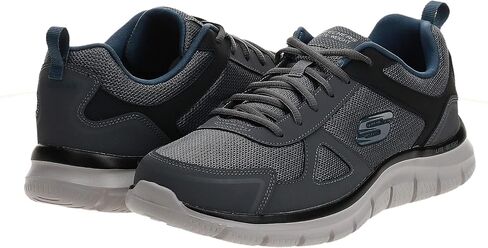 Skechers Men's Track Scloric Oxford, Gray/Navy, 11 2E US in Saudi Arabia
