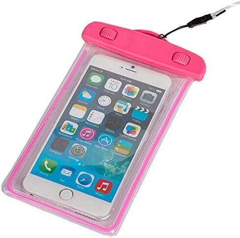 Maximalpower Universal Waterproof Case Dry Bag Pouch Glow in Dark for Cell Phone iPhone X 4,5,6,7,8 and Plus, Samsung Galaxy Note 4,5,6,8 S8/S8 Plus, Google Pixel 2 HTC LG Sony Moto up to 6.0" -Black in Kuwait