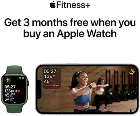 Apple Watch Series 7 (GPS, 41mm) Blue Aluminum Case with Abyss Blue Sport Band, Regular (Renewed) in Saudi Arabia
