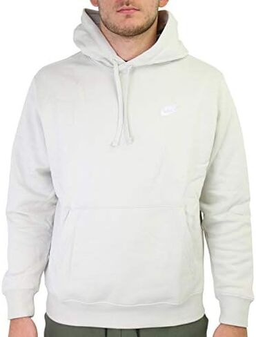 Nike Pull Over Hoodie, Dark Grey Heather/Mattelic Silver/White, Large in Saudi Arabia