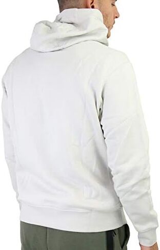Nike Pull Over Hoodie, Dark Grey Heather/Mattelic Silver/White, Large in Saudi Arabia