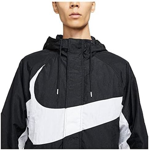 سترة Nike Sportswear Swoosh الرجالية المبطنة المنسوجة DD5967 010 مقاس XL in Saudi Arabia