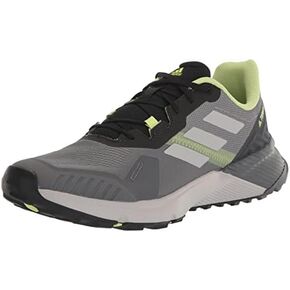 حذاء الجري Terrex Soulstride Trail للرجال من adidas، رمادي/رمادي/ليموني نابض، 15 in Saudi Arabia