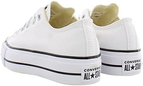 Converse Chuck Taylor All Star Canvas Platform Ox Womens Shoes Size 8, Color: Black/White in Saudi Arabia
