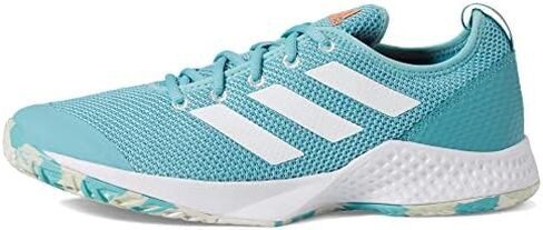 adidas Courtflash White/White/Beam Orange 10 D (M) in Saudi Arabia