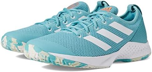 adidas Courtflash White/White/Beam Orange 10 D (M) in Saudi Arabia