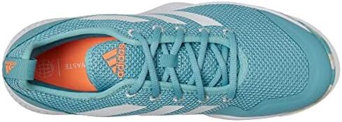 adidas Courtflash White/White/Beam Orange 10 D (M) in Saudi Arabia
