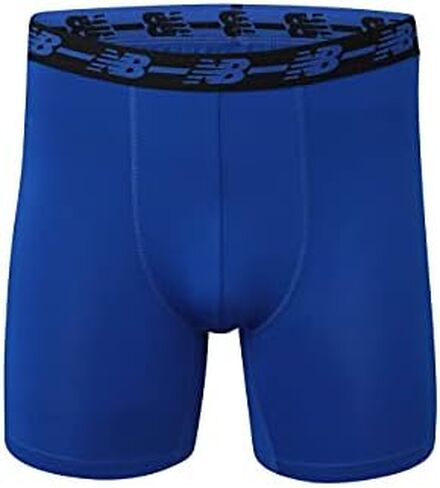 New Balance Men's Big & Tall Performance 5" No Fly Boxer Brief, Black/Black/Black/Black, 4X-Large Big Tall in Saudi Arabia