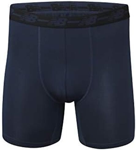 New Balance Men's Big & Tall Performance 5" No Fly Boxer Brief, Black/Black/Black/Black, 4X-Large Big Tall in Saudi Arabia