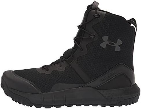 Under Armour Men's UA Micro G Valsetz Tactical Boots - 3023743-001 - Black/Black/Pitch Gray - 14 in Saudi Arabia