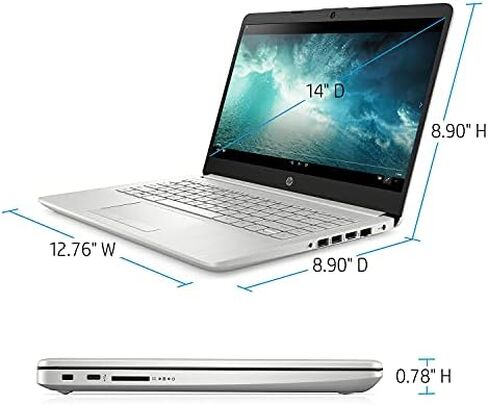 HP Pavilion Laptop (2022 Model), 14" FHD IPS NonTouch Display, AMD Ryzen 3 3250U, 8GB RAM, 128GB SSD, Micro-Edge, Thin & Portable, Micro-Edge & Anti-Glare Screen, Long Battery Life, Win 11 in Saudi Arabia