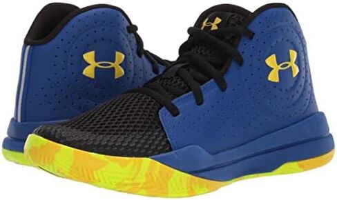 Under Armour Grade School Jet 2019 Basketball Shoe, Black (004)/Halo Gray, 7 US Unisex Big Kid in Saudi Arabia