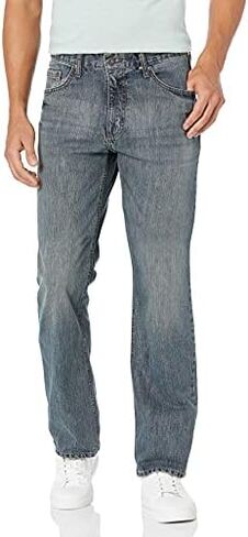 Wrangler Authentics Men’s Relaxed Fit Boot Cut Jean, Tinted Mid Shade, 33W x 32L in Kuwait