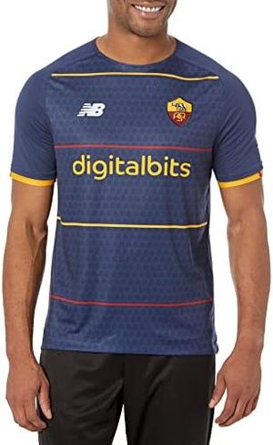 قميص جيرسيه رجالي باكمام قصيرة من روما 2022/23 مناسب للمنزل (عبوة من قطعة واحدة) in Kuwait