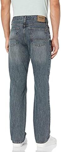Wrangler Authentics Men’s Relaxed Fit Boot Cut Jean, Blue/Black Stretch 31W x 32L in Saudi Arabia