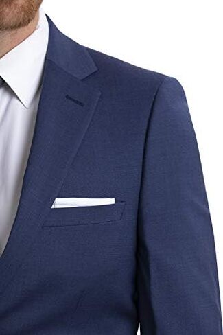 Calvin Klein Skinny Fit Men’s Suit Separates with Performance Stretch Fabric, Black, 34W x 30L in Saudi Arabia